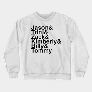 Power Rangers Helvetica List Crewneck Sweatshirt